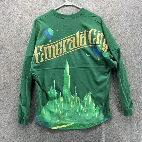 Wicked Emerald City Shirt Womens Small Green Long Sleeve Top Spirit Jersey - Picture 1 of 10